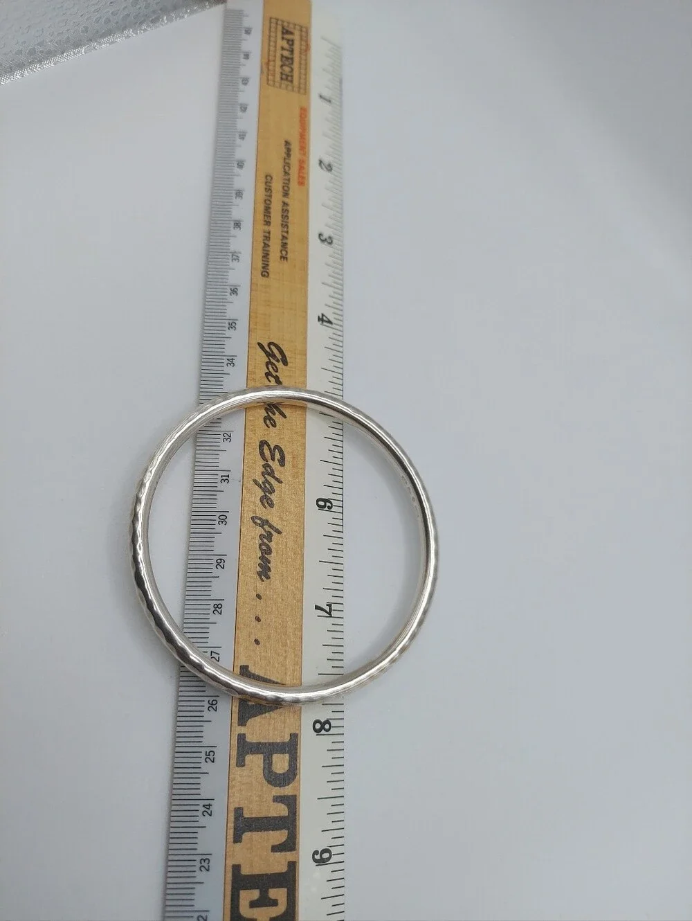 Silpada Retired Hammered Sterling Silver Bangle Vtg Bracelet, GC.